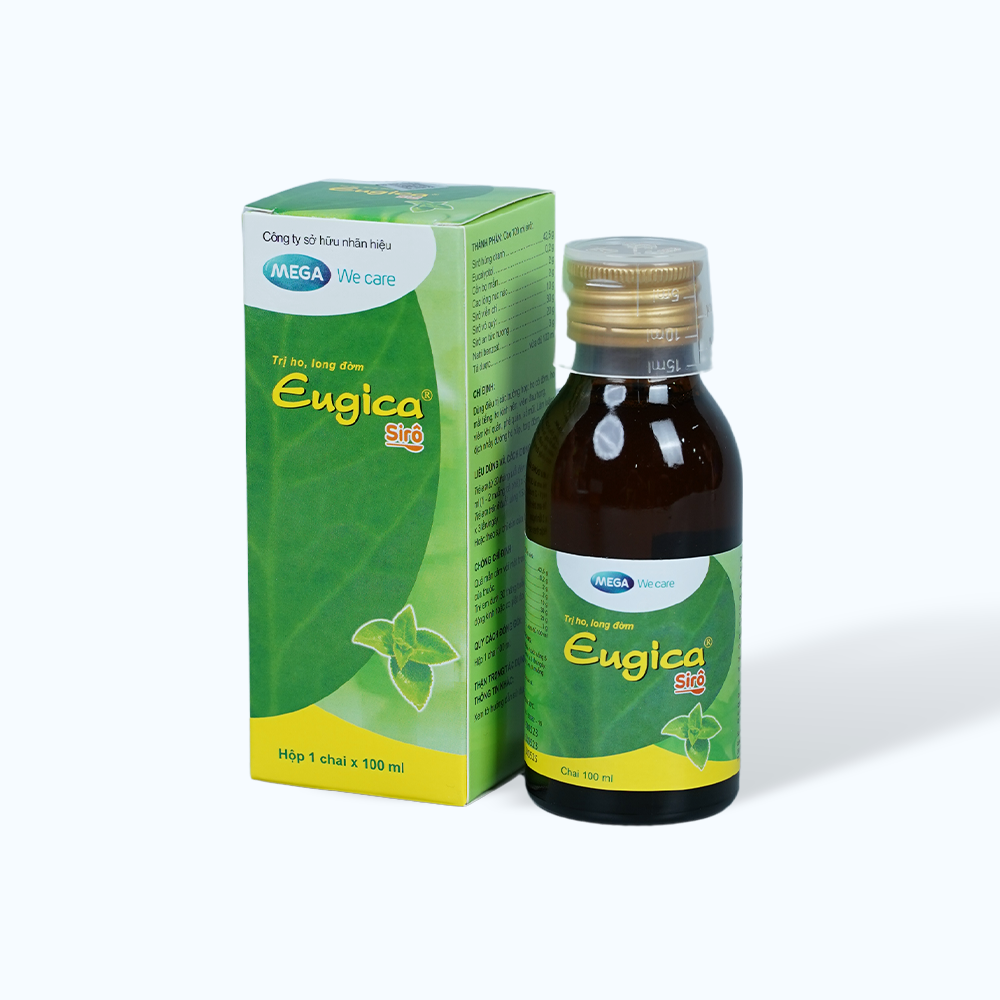 Siro Eugica siro trị ho, tiêu đờm, viêm họng, viêm phế quản (chai 100ml)