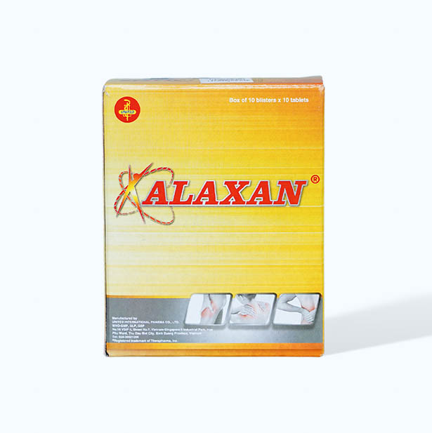 Viên nén bao phim Alaxan giảm các cơn đau cơ xương khớp (10 vỉ x 10 viên)