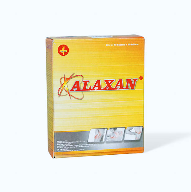 Viên nén bao phim Alaxan giảm các cơn đau cơ xương khớp (10 vỉ x 10 viên)