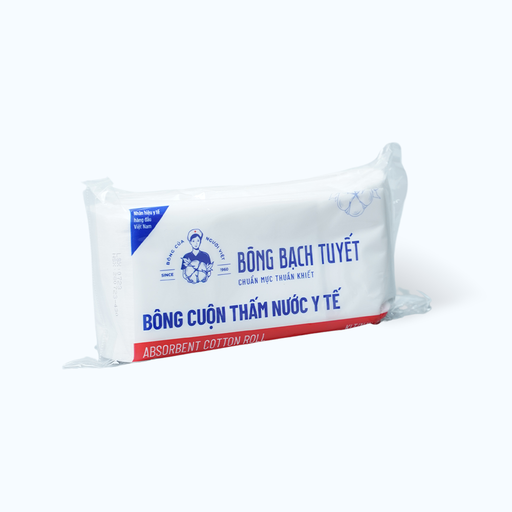 Bông y tế thấm nước BẠCH TUYẾT dùng trong chăm sóc cá nhân và y tế (Gói 45g)