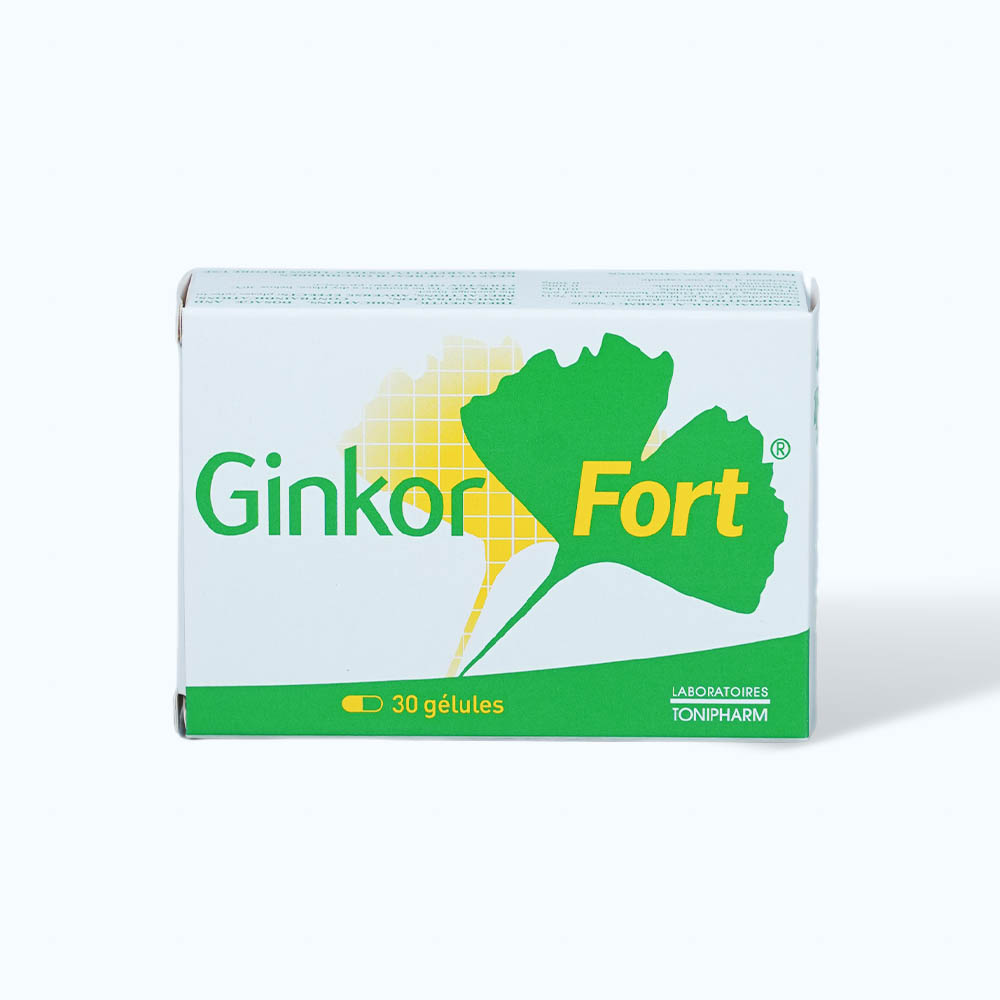 Thuốc Ginkor Fort (hộp 30 viên) điều trị trĩ, suy giãn tĩnh mạch