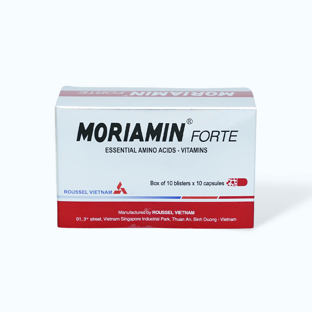 Viên nang Moriamin Forte bổ sung vitamin, duy trì và phục hồi sức khỏe (10 vỉ x 10 viên)