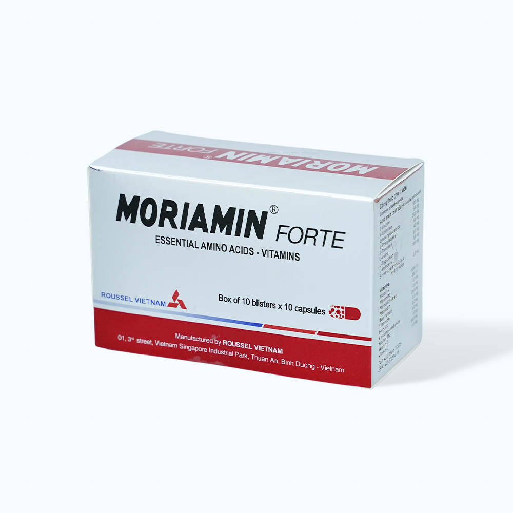 Viên nang Moriamin Forte bổ sung vitamin, duy trì và phục hồi sức khỏe (10 vỉ x 10 viên)