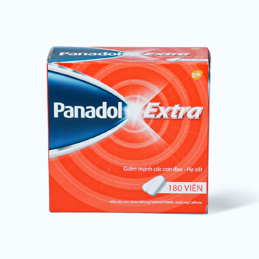 Viên nén Panadol Extra giảm triệu chứng đau, hạ sốt (15 vỉ x 12 viên)