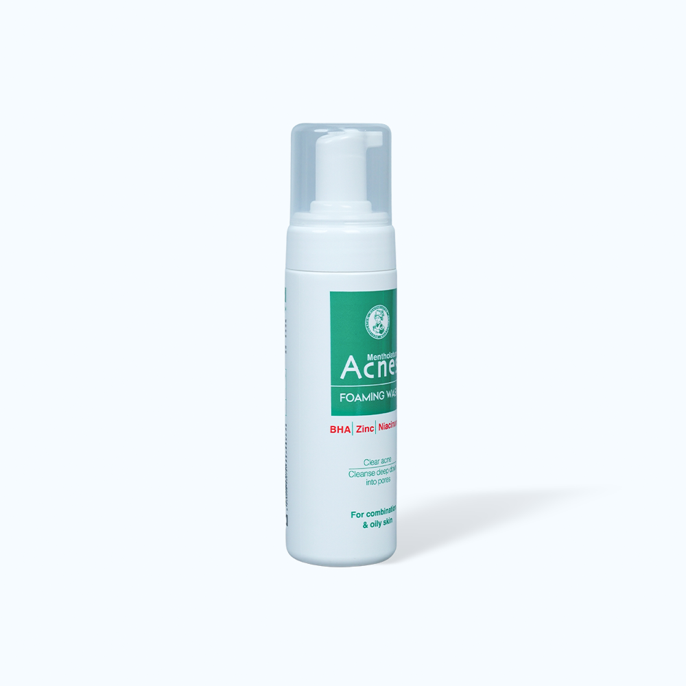 Dung Dịch Rửa Mặt Tạo Bọt Acnes Foaming Wash Hỗ Trợ Giảm Mụn, Hạn Chế Sẹo Thâm (Chai 150ml)