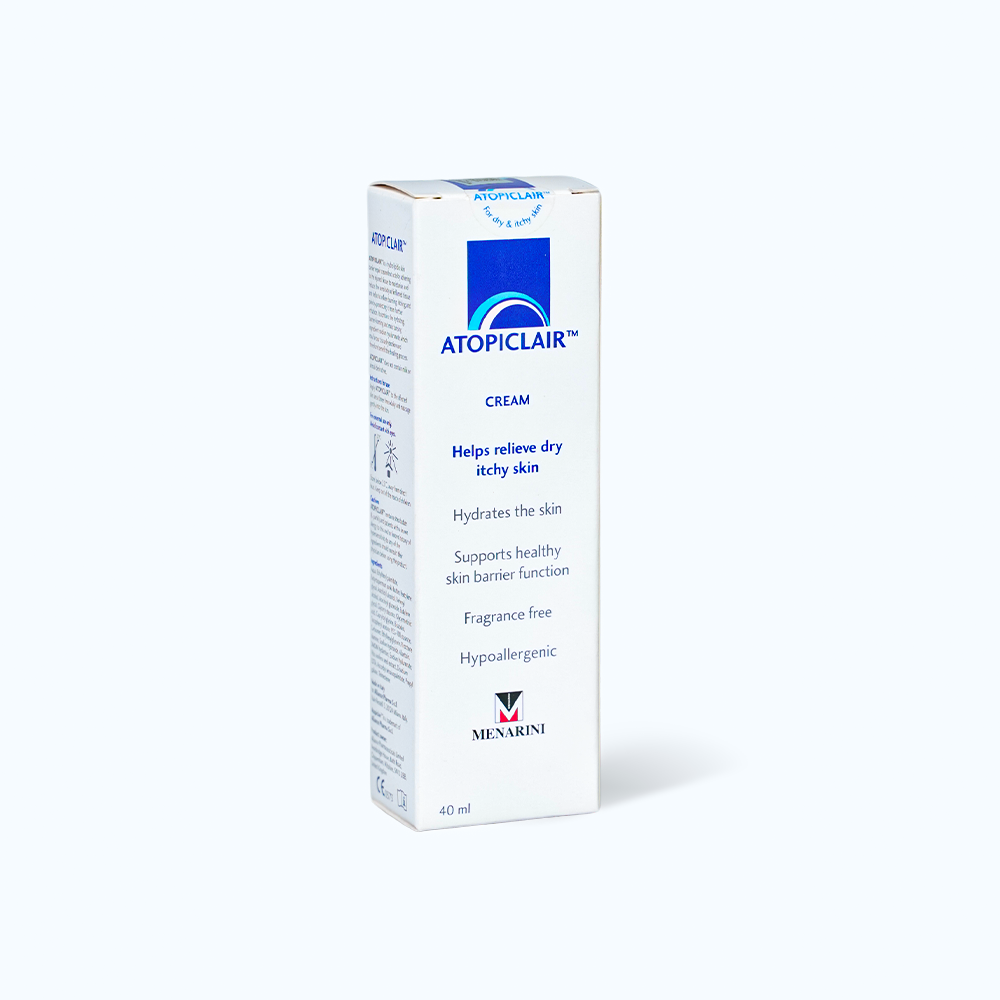 Kem ATOPICLAIR CREAM hỗ trợ bảo vệ da Cho Da Viêm Cơ Địa, Viêm Da Tiếp Xúc (Tuýp 40ml)