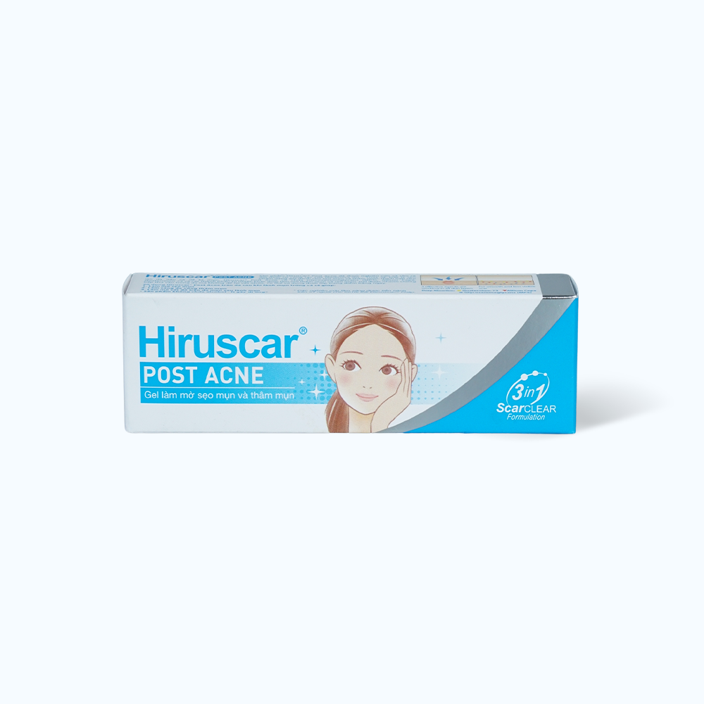 Gel HIRUSCAR Post Acne hỗ trợ làm mờ thâm mụn, sẹo mụn  (Tuýp 10g)