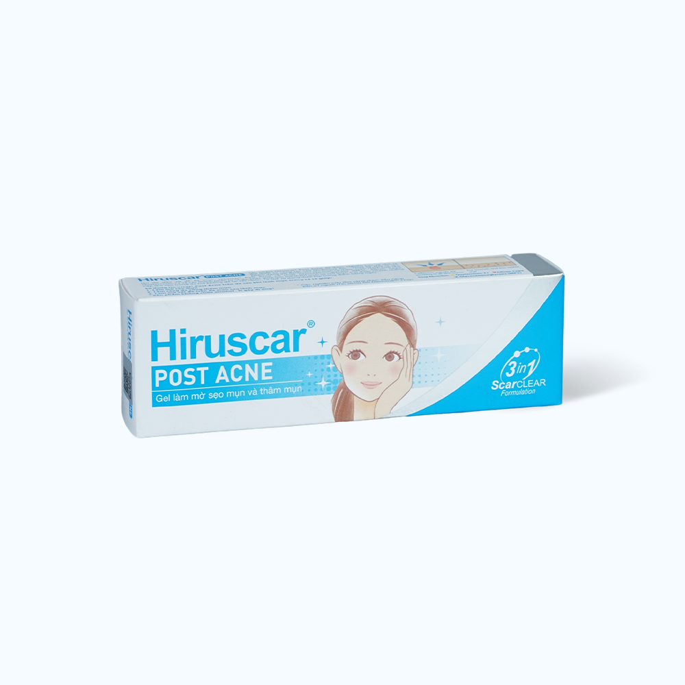 Gel HIRUSCAR Post Acne hỗ trợ làm mờ thâm mụn, sẹo mụn  (Tuýp 10g)