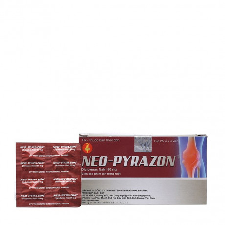 Thuốc Neo-Pyrazon điều trị viêm và giảm đau khớp, chấn thương (25 vỉ x ...