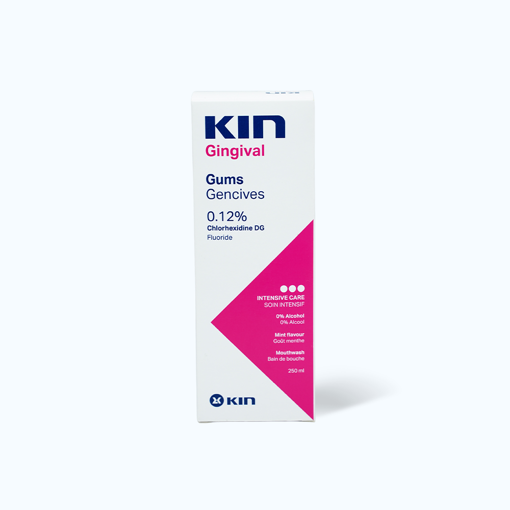 Nước súc miệng Kin Gingival chăm sóc nướu, sạch khuẩn (Chai 250ml)