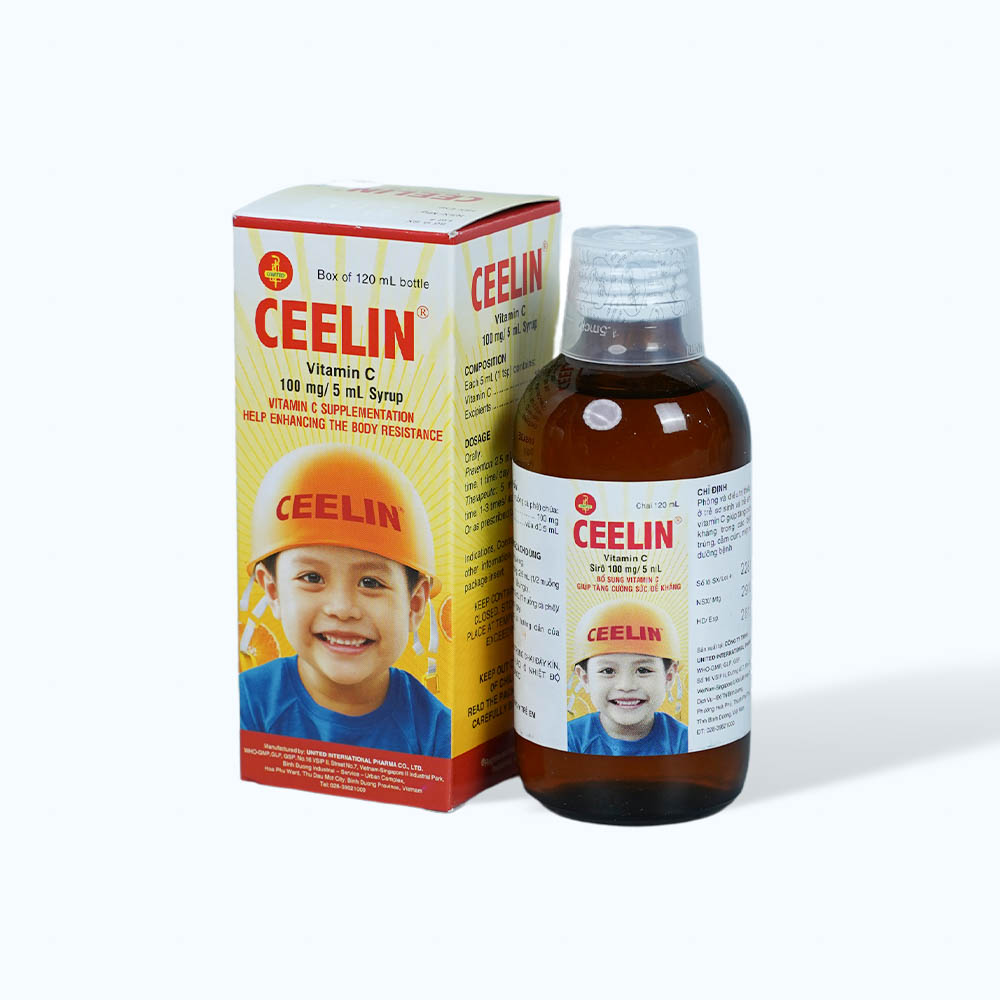 Siro Ceelin phòng và trị thiếu vitamin C (chai 120ml)