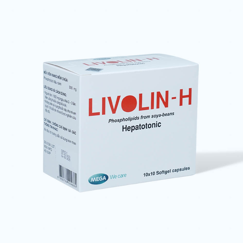 Viên nang Livolin-H điều trị viêm gan, xơ gan (10 vỉ x 10 viên)