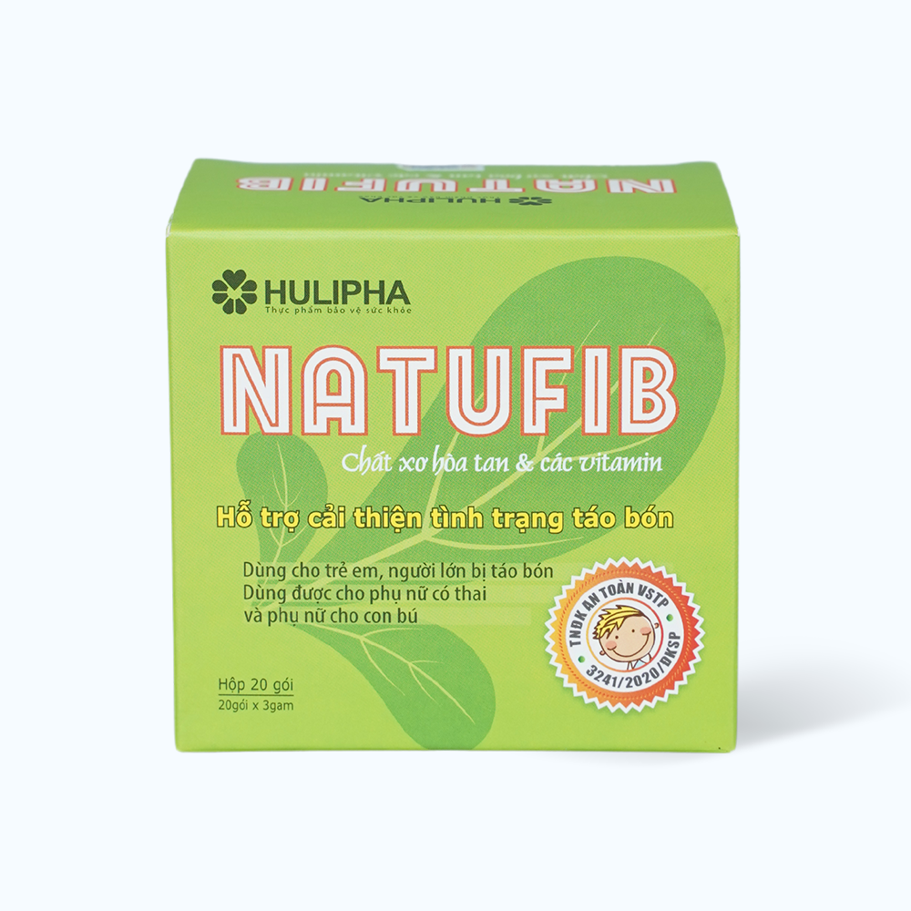 Cốm Natufib hỗ trợ tiêu hoá, ngăn ngừa táo bón cho bà bầu và trẻ nhỏ (Hộp 20 gói)