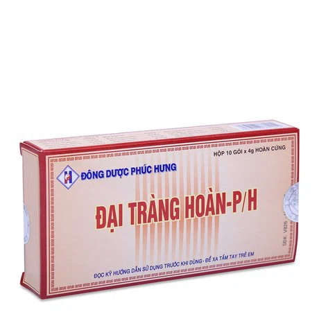 Hoàn cứng Đại Tràng Hoàn PH trị đại tràng mạn tính, tiêu chảy, đầy hơi (10 gói x 4g)