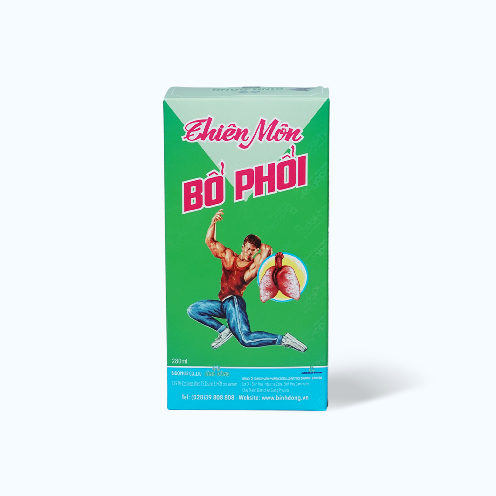 Siro Thiên Môn Bổ Phổi hỗ trợ làm giảm và phòng ngừa các bệnh đường hô hấp (Chai 280ml)