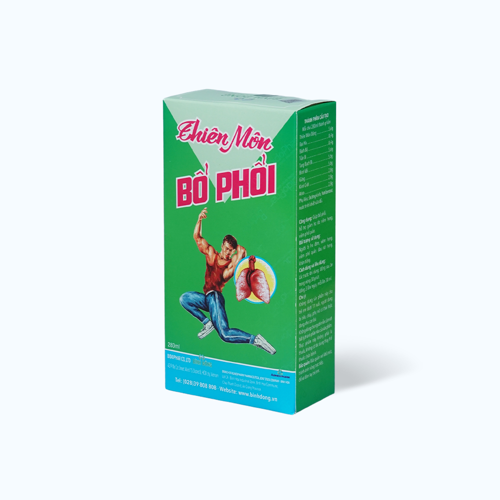 Siro Thiên Môn Bổ Phổi hỗ trợ làm giảm và phòng ngừa các bệnh đường hô hấp (Chai 280ml)