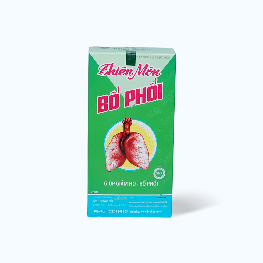 Siro Thiên Môn Bổ Phổi hỗ trợ làm giảm và phòng ngừa các bệnh đường hô hấp (Chai 280ml)