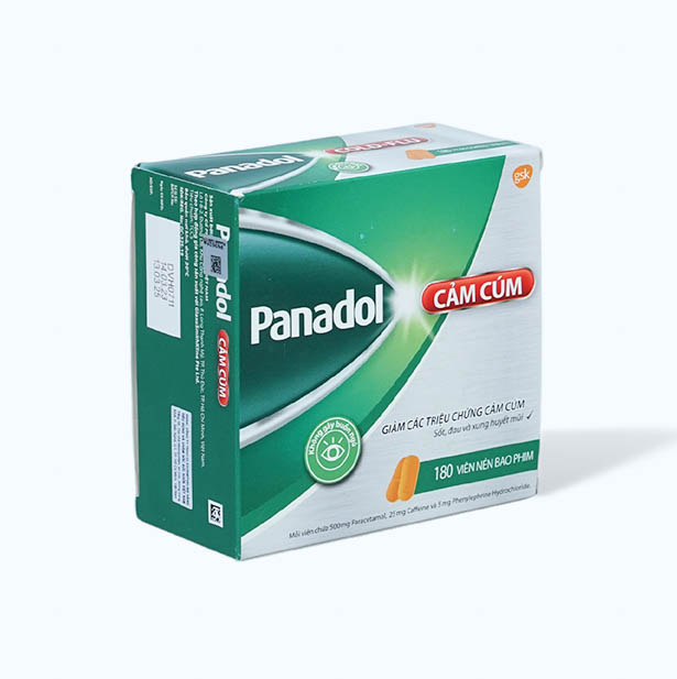 Viên nén Panadol Cold & Flu trị các triệu chứng ho cảm thông thường (12 vỉ x 15 viên)