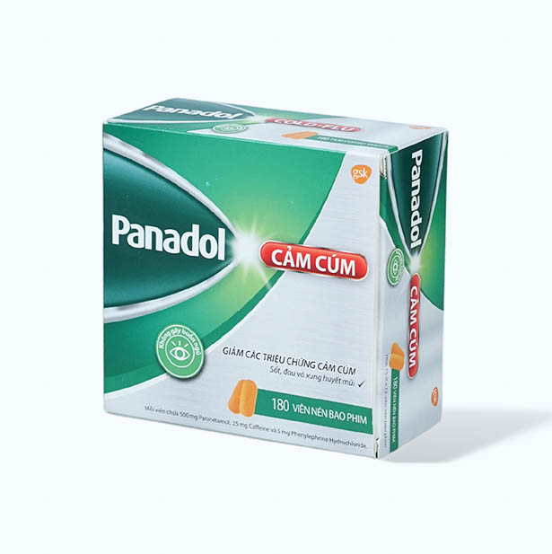 Viên nén Panadol Cold & Flu trị các triệu chứng ho cảm thông thường (12 vỉ x 15 viên)