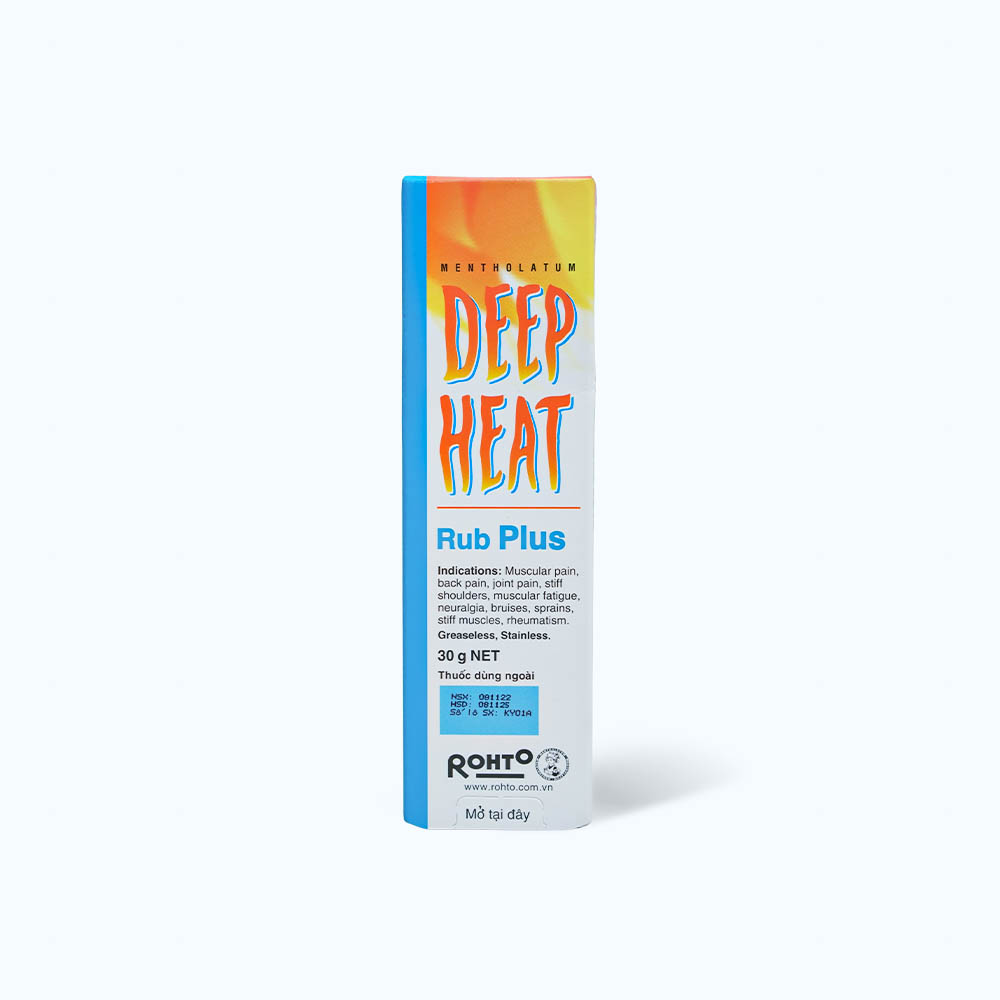 Thuốc dùng ngoài Deep Heat điều trị các bệnh thấp khớp, viêm khớp, đau cơ (tuýp 30g)