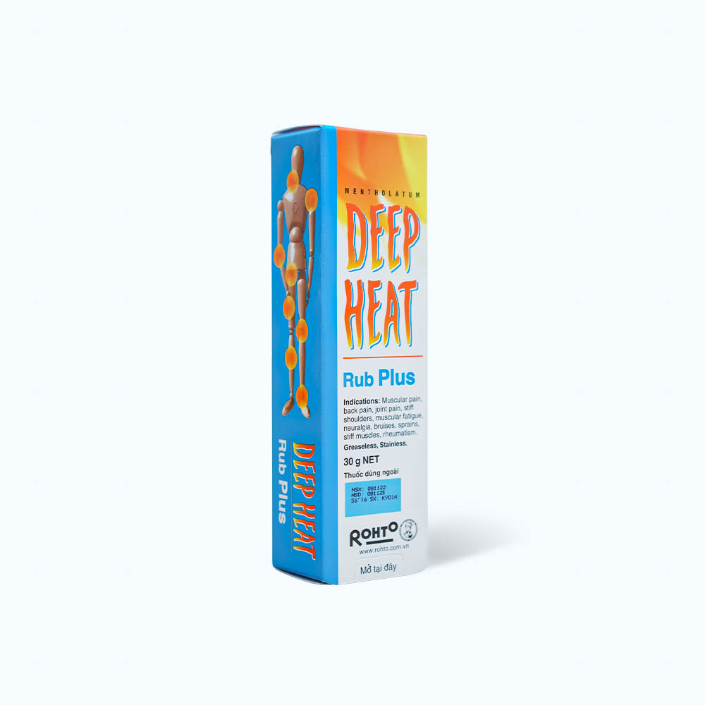 Thuốc dùng ngoài Deep Heat điều trị các bệnh thấp khớp, viêm khớp, đau cơ (tuýp 30g)