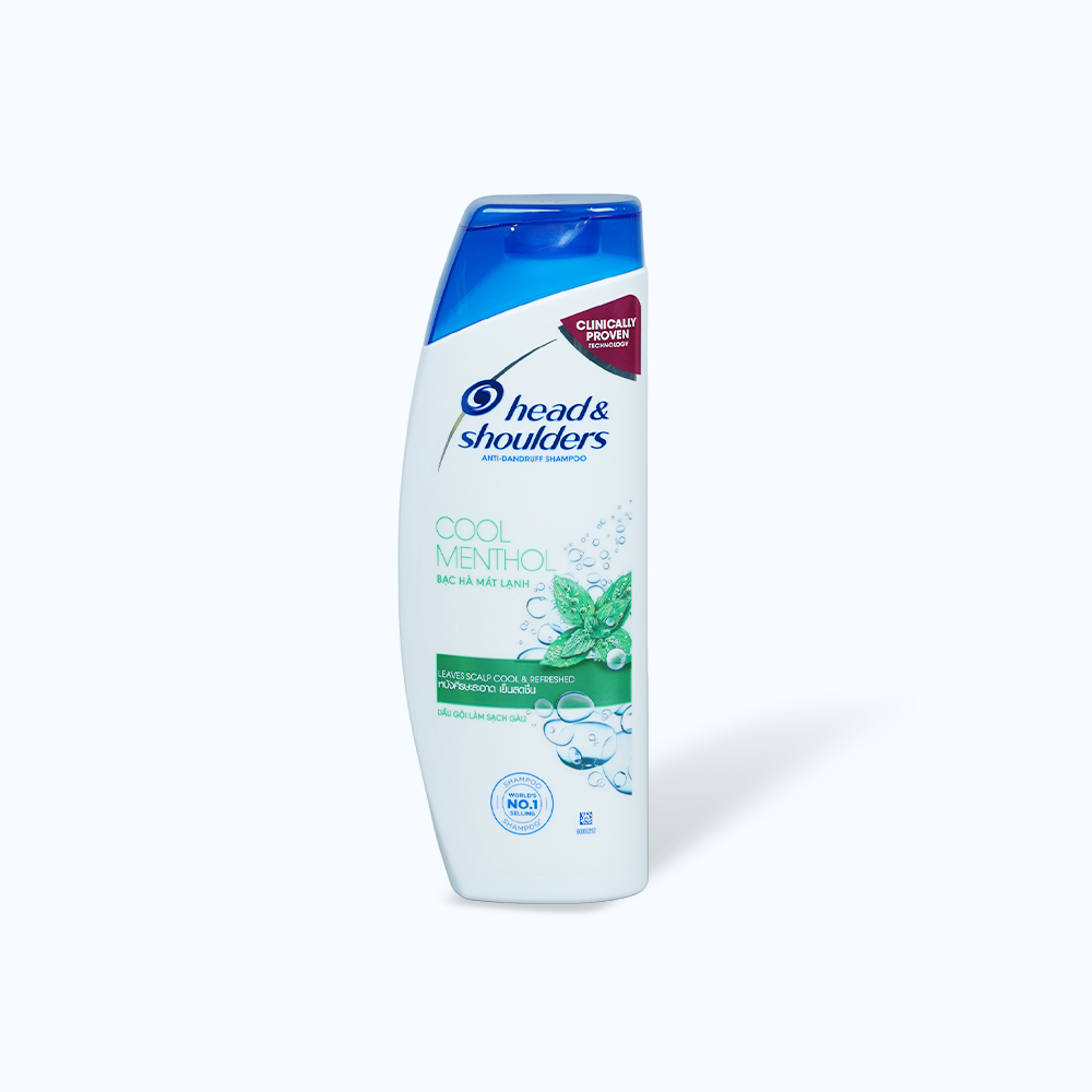 Dầu Gội HEAD & SHOULDERS Bạc Hà Mát Lạnh Giảm Gàu (chai 330ml)