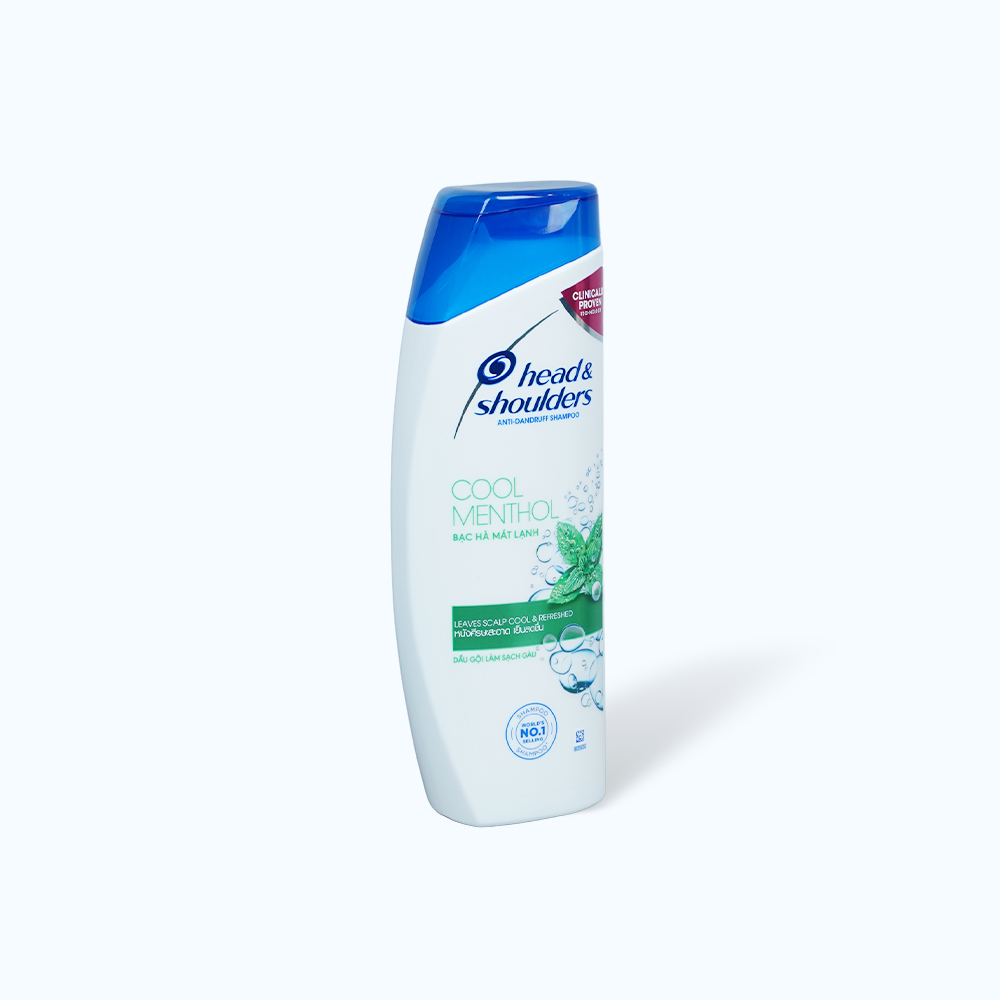 Dầu Gội HEAD & SHOULDERS Bạc Hà Mát Lạnh Giảm Gàu (chai 330ml)