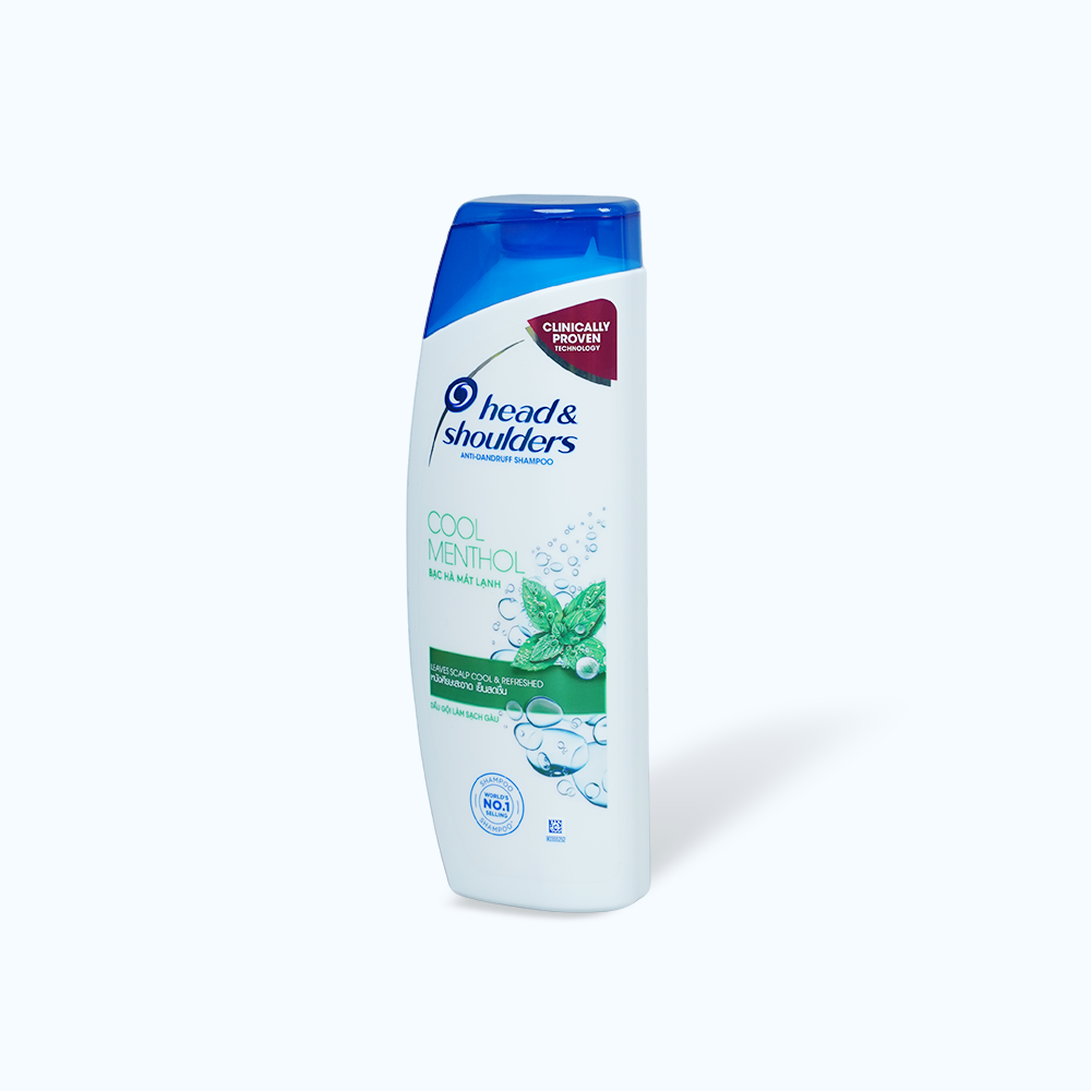 Dầu Gội HEAD & SHOULDERS Bạc Hà Mát Lạnh Giảm Gàu (chai 330ml)