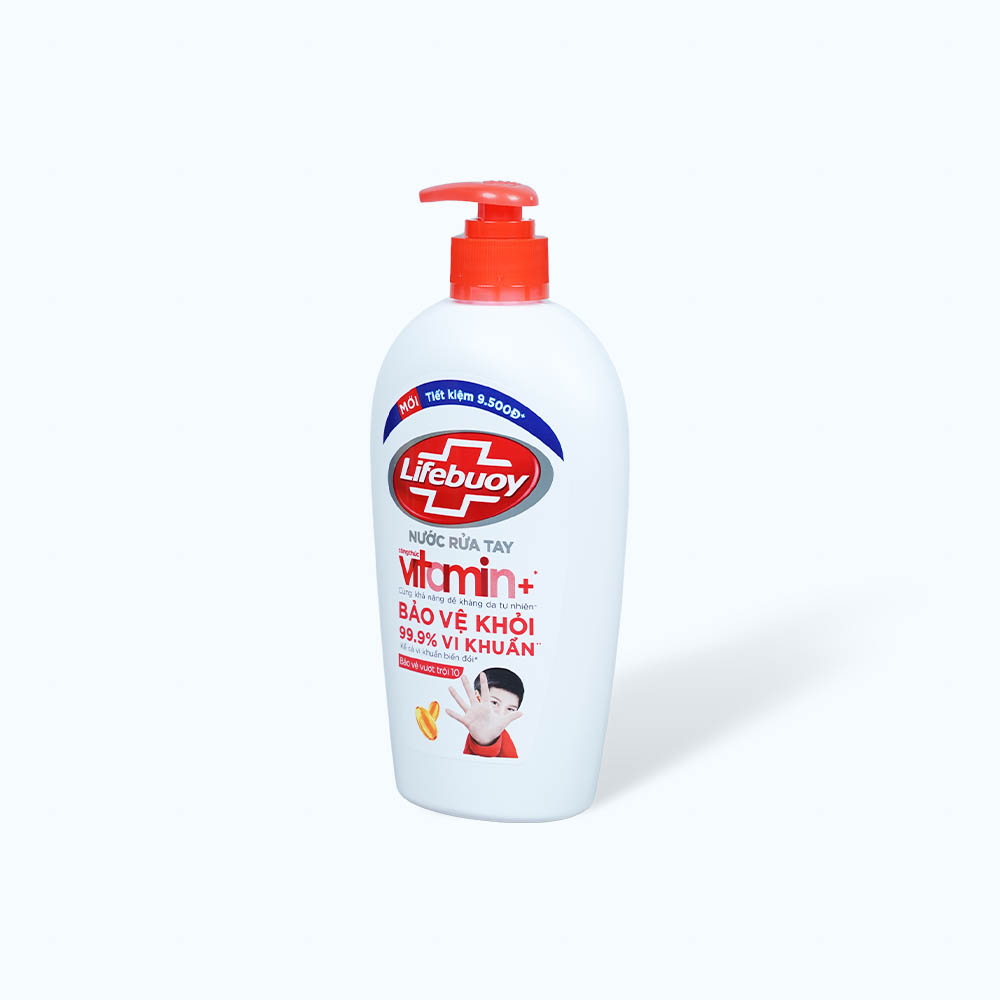 Nước Rửa Tay LIFEBUOY Bảo Vệ Vượt Trội giúp loại bỏ vi khuẩn (chai 450g)