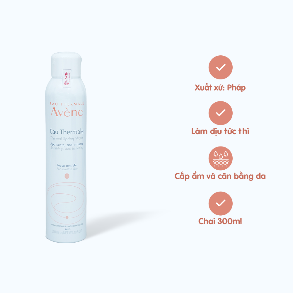 Xịt khoáng AVENE Thermal Spring Water cung cấp độ ẩm cho da (Chai 300ml)