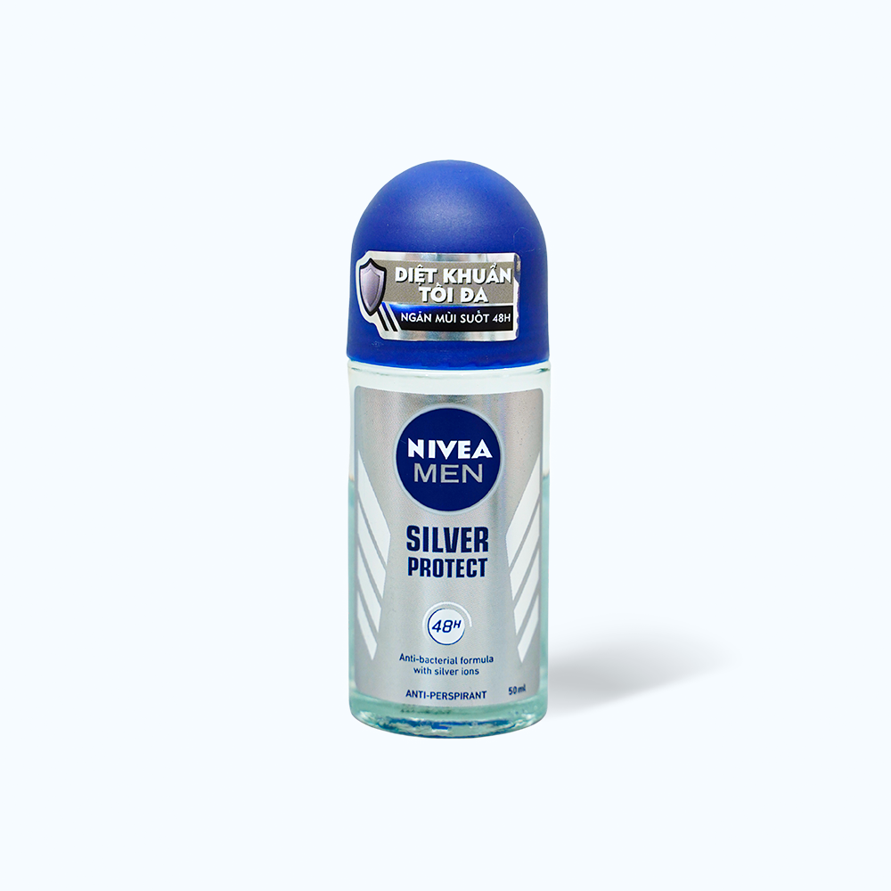 Lăn ngăn mùi NIVEA MEN SILVER PROTECT (Chai 50ml)