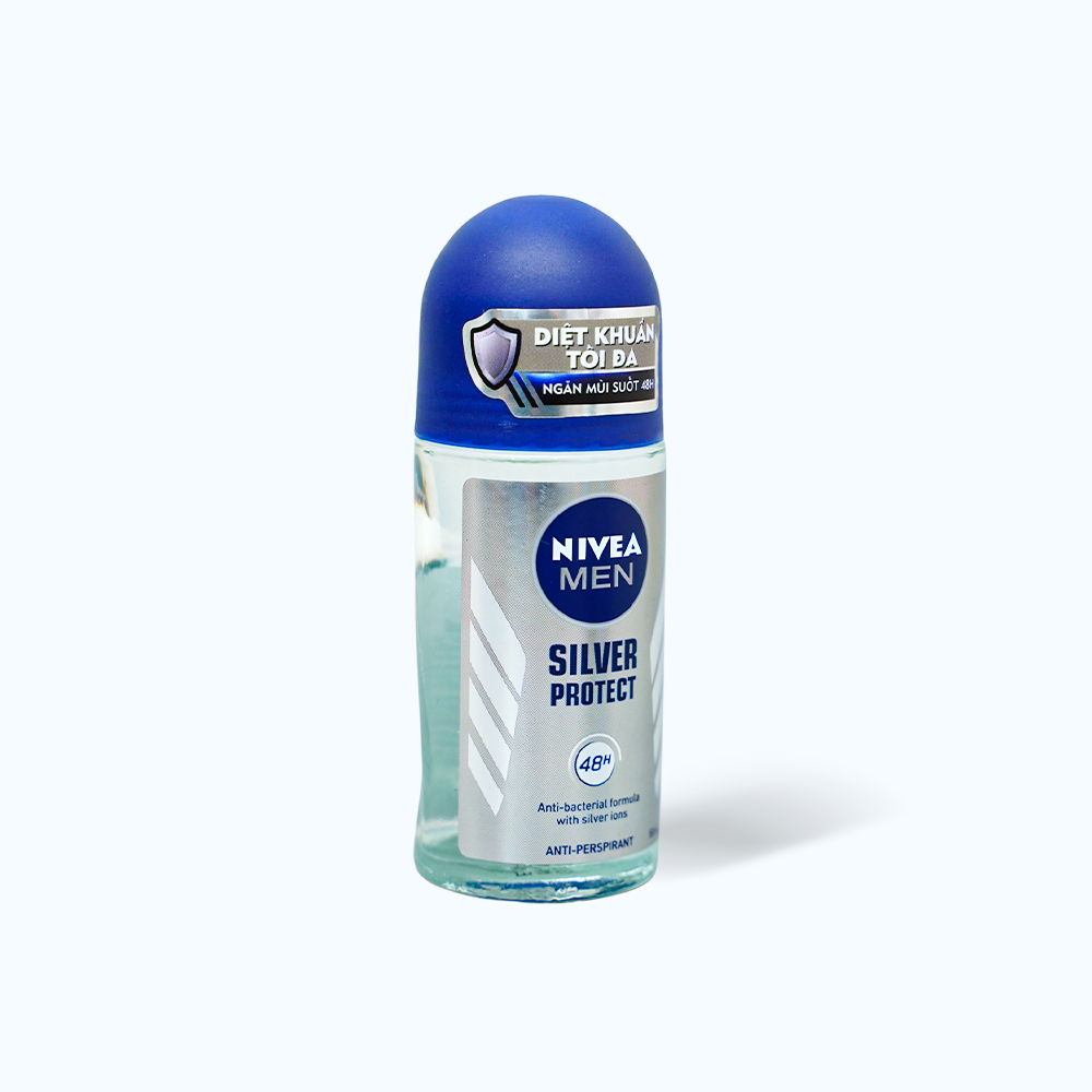 Lăn ngăn mùi NIVEA MEN SILVER PROTECT (Chai 50ml)