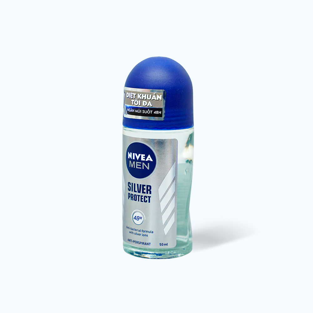 Lăn ngăn mùi NIVEA MEN SILVER PROTECT (Chai 50ml)