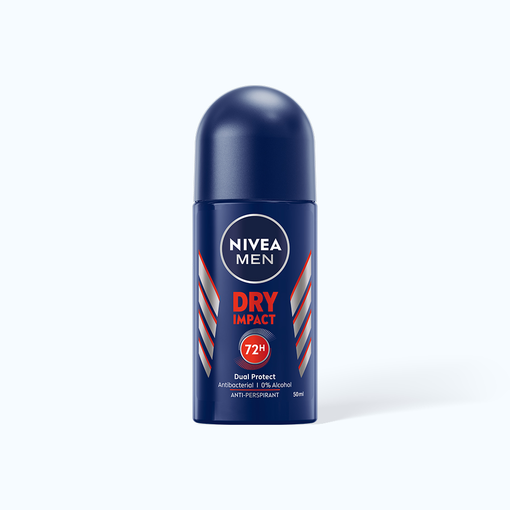 Lăn Khử Mùi NIVEA MEN DRY IMPACT (Chai 50ml)