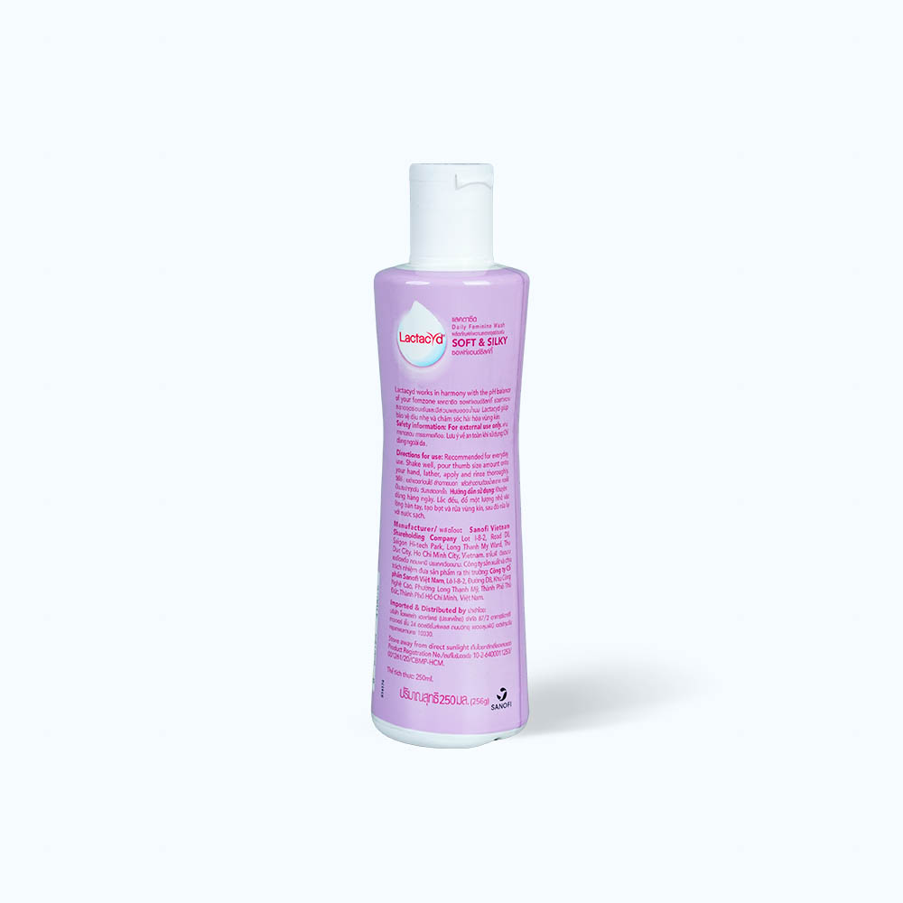 Dung Dịch Vệ Sinh Phụ Nữ LACTACYD Soft & Silky (Chai 250ml)