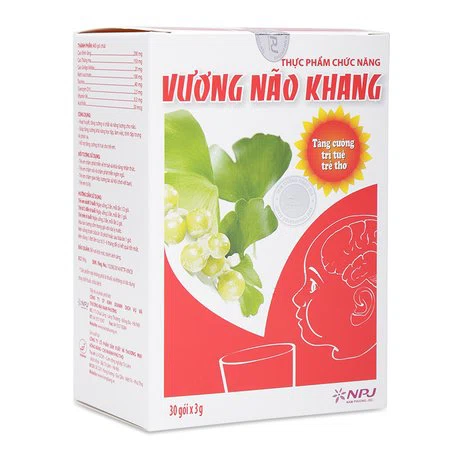 Bột pha uống giúp hoạt huyết, tăng cường vi chất não cho trẻ Vương Não Khang (Hộp 30 gói)