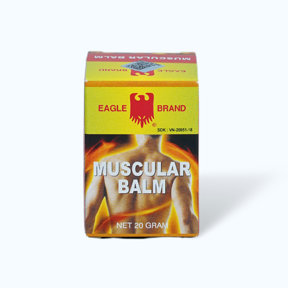 Dầu gió xanh Eagle Brand Yellow Balm làm giảm các cơn đau cơ (hộp 20g)