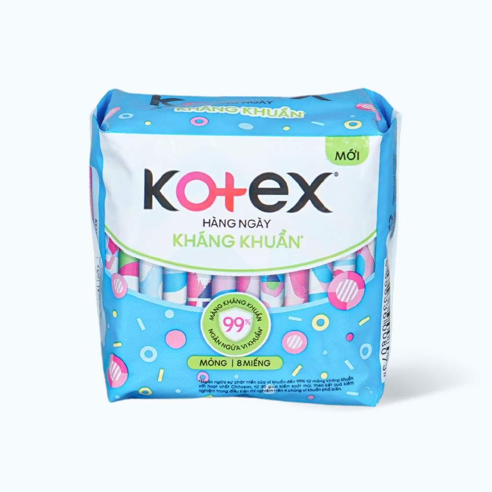 Băng Vệ Sinh Hằng Ngày KOTEX Hương Tự Nhiên (8 Miếng)