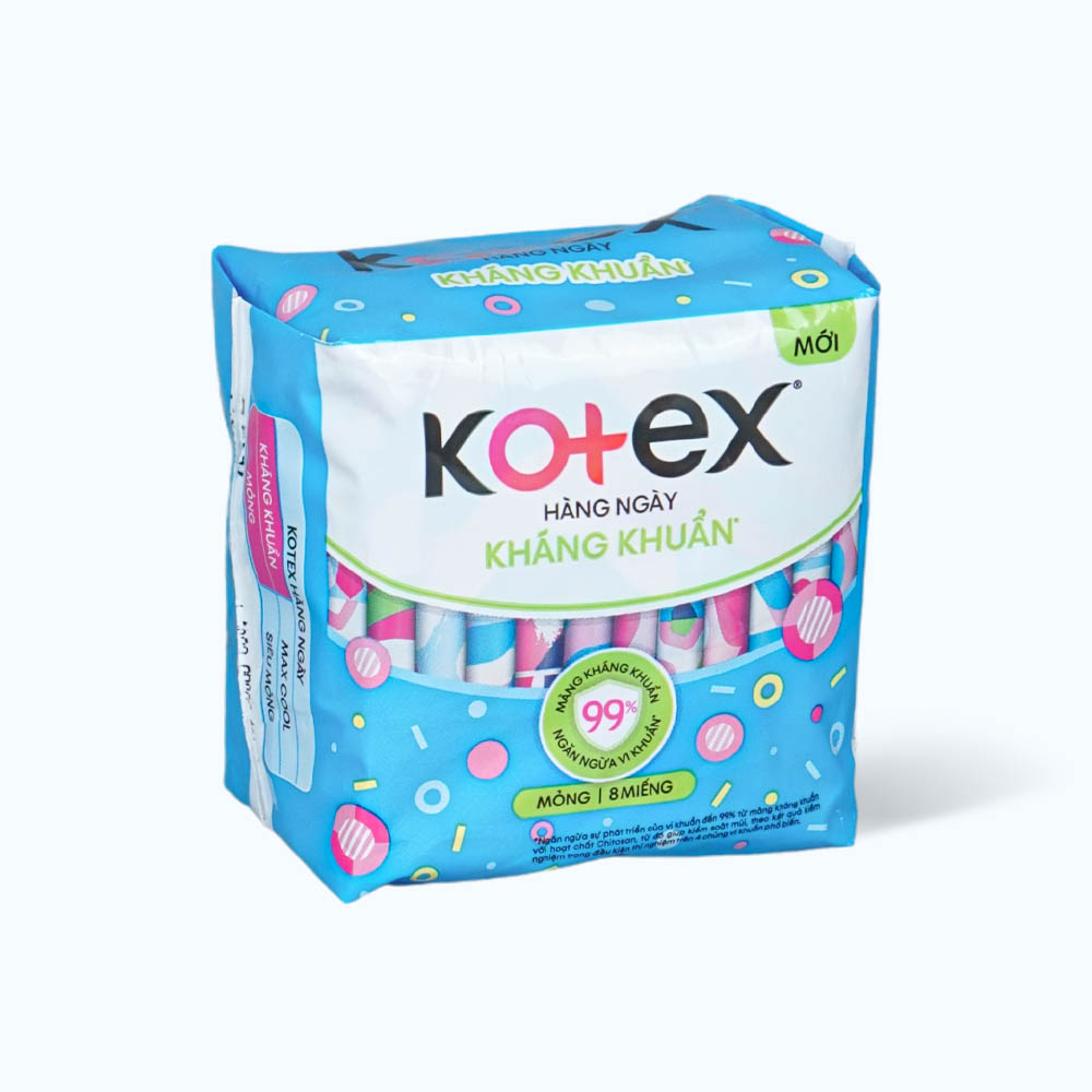 Băng Vệ Sinh Hằng Ngày KOTEX Hương Tự Nhiên (8 Miếng)