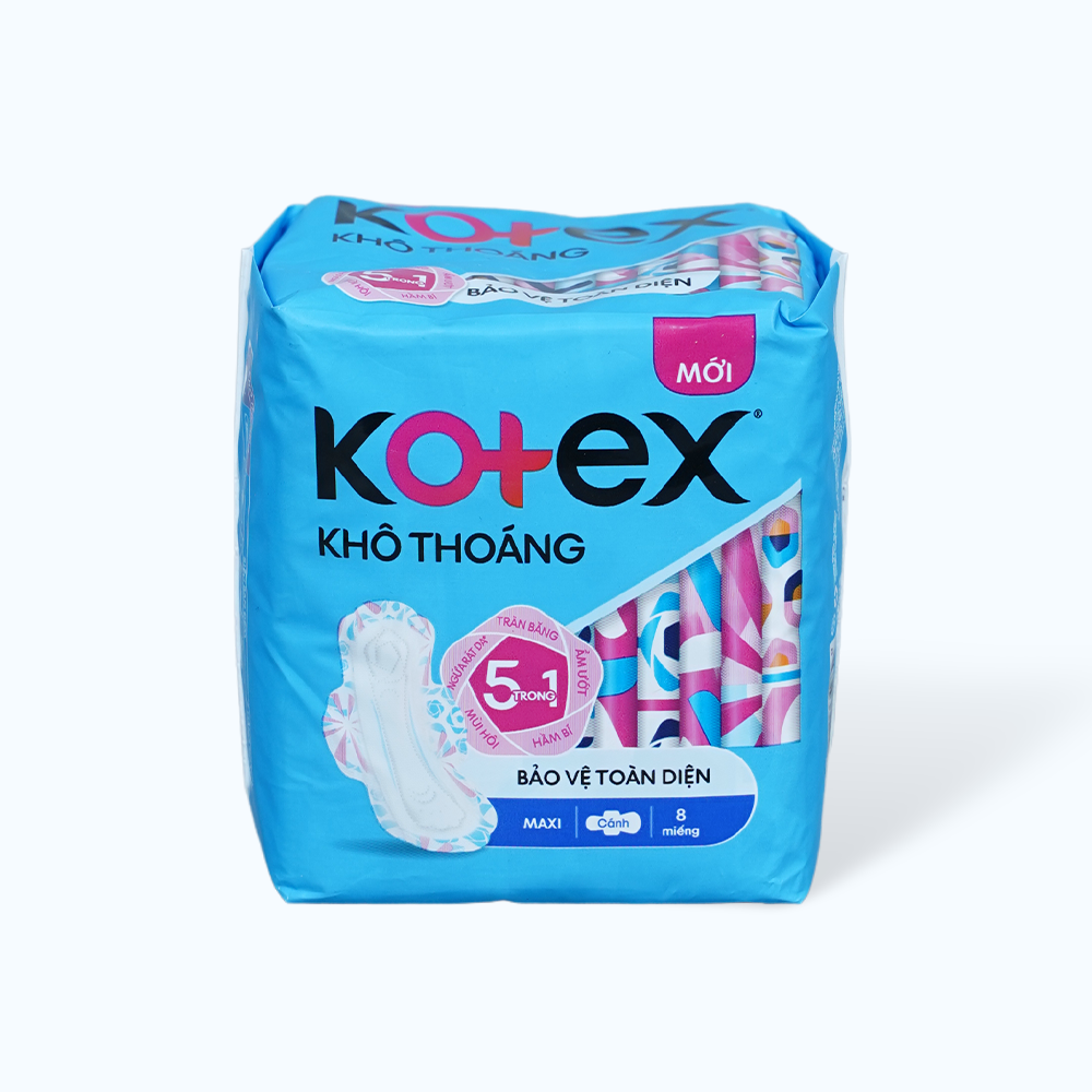 Băng Vệ Sinh KOTEX STYLE Maxi Cánh (Gói 8 miếng)