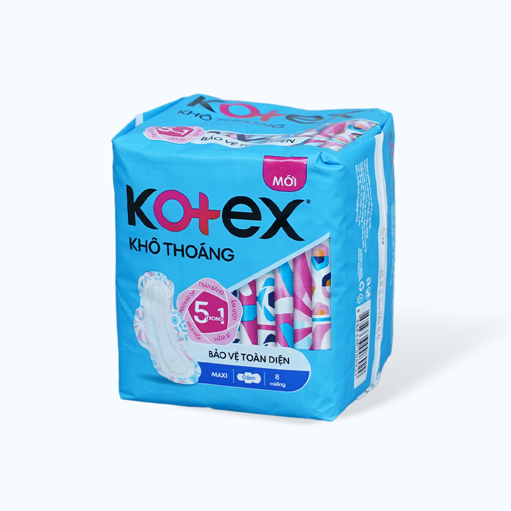 Băng Vệ Sinh KOTEX STYLE Maxi Cánh (Gói 8 miếng)