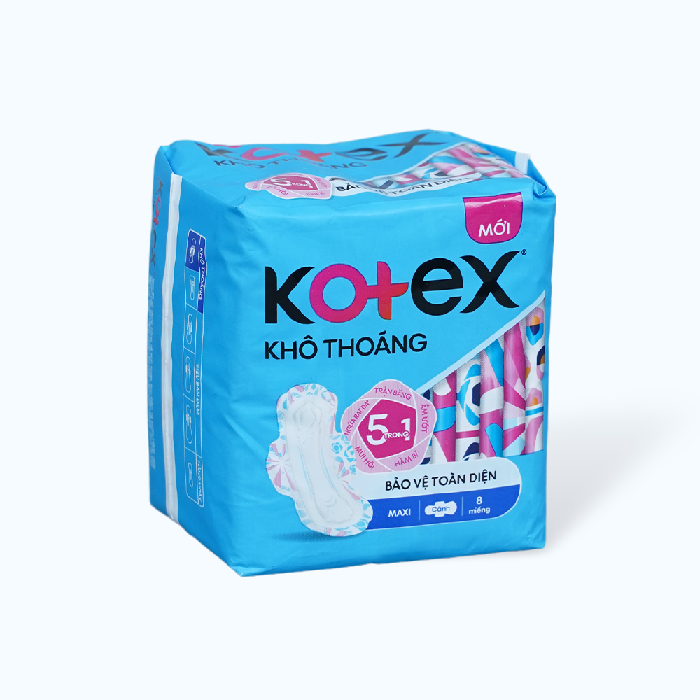 Băng Vệ Sinh KOTEX STYLE Maxi Cánh (Gói 8 miếng)