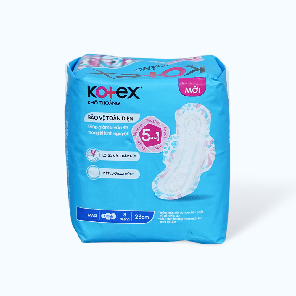 Băng Vệ Sinh KOTEX STYLE Maxi Cánh (Gói 8 miếng)