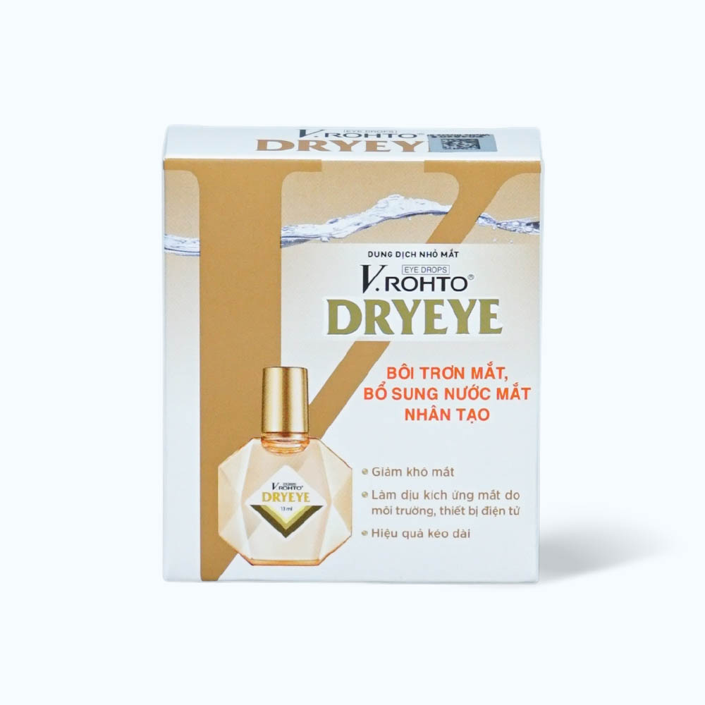 Dung dịch nhỏ mắt VROHTO Dryeye bôi trơn mắt và bổ sung nước mắt nhân tạo (Chai 13ml)