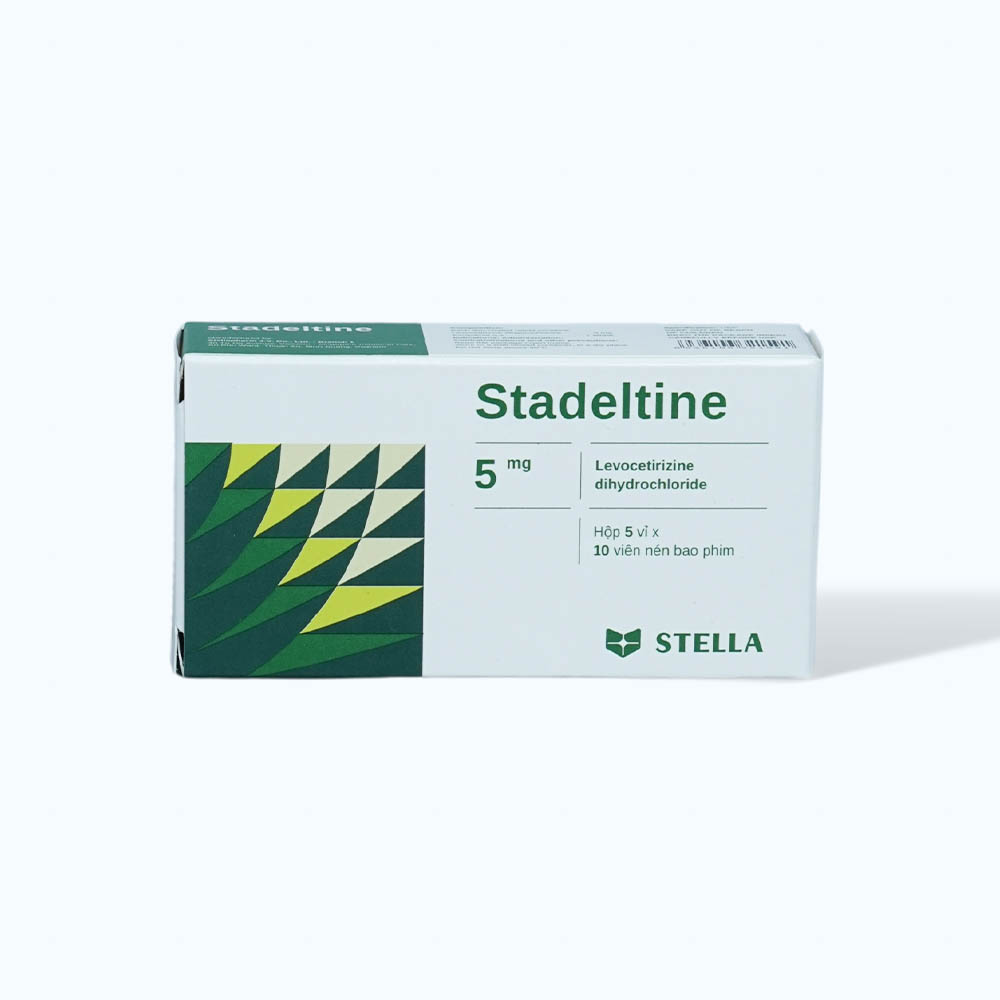 Viên nén Stadeltine Stella 5mg điều trị triệu chứng viêm mũi dị ứng, mày đay (5 vỉ x 10 viên)