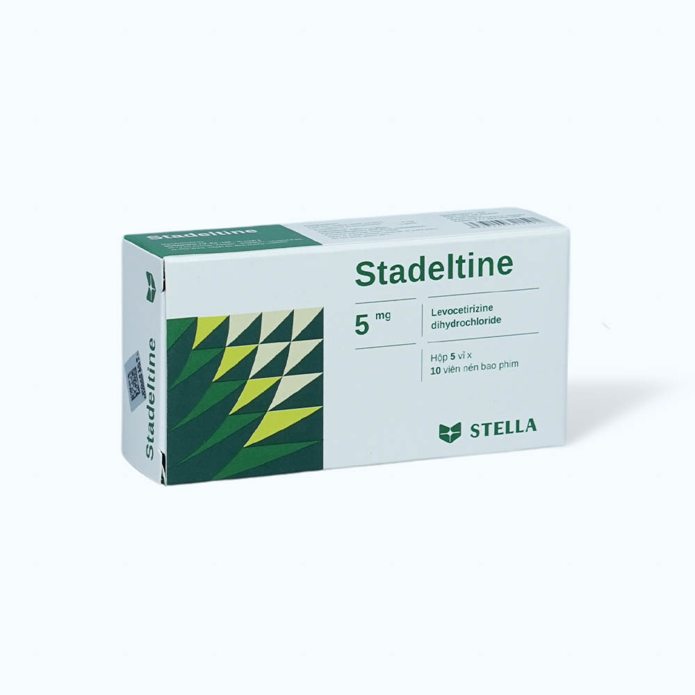 Viên nén Stadeltine Stella 5mg điều trị triệu chứng viêm mũi dị ứng, mày đay (5 vỉ x 10 viên)