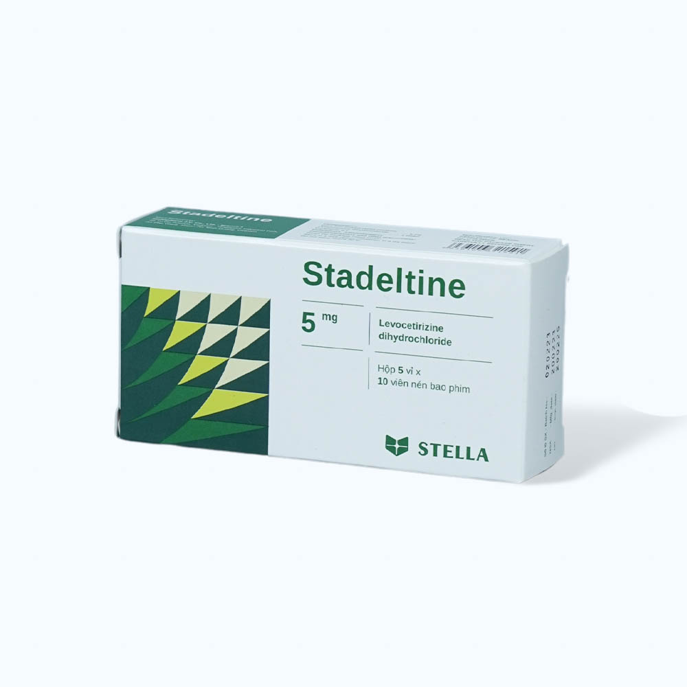 Viên nén Stadeltine Stella 5mg điều trị triệu chứng viêm mũi dị ứng, mày đay (5 vỉ x 10 viên)