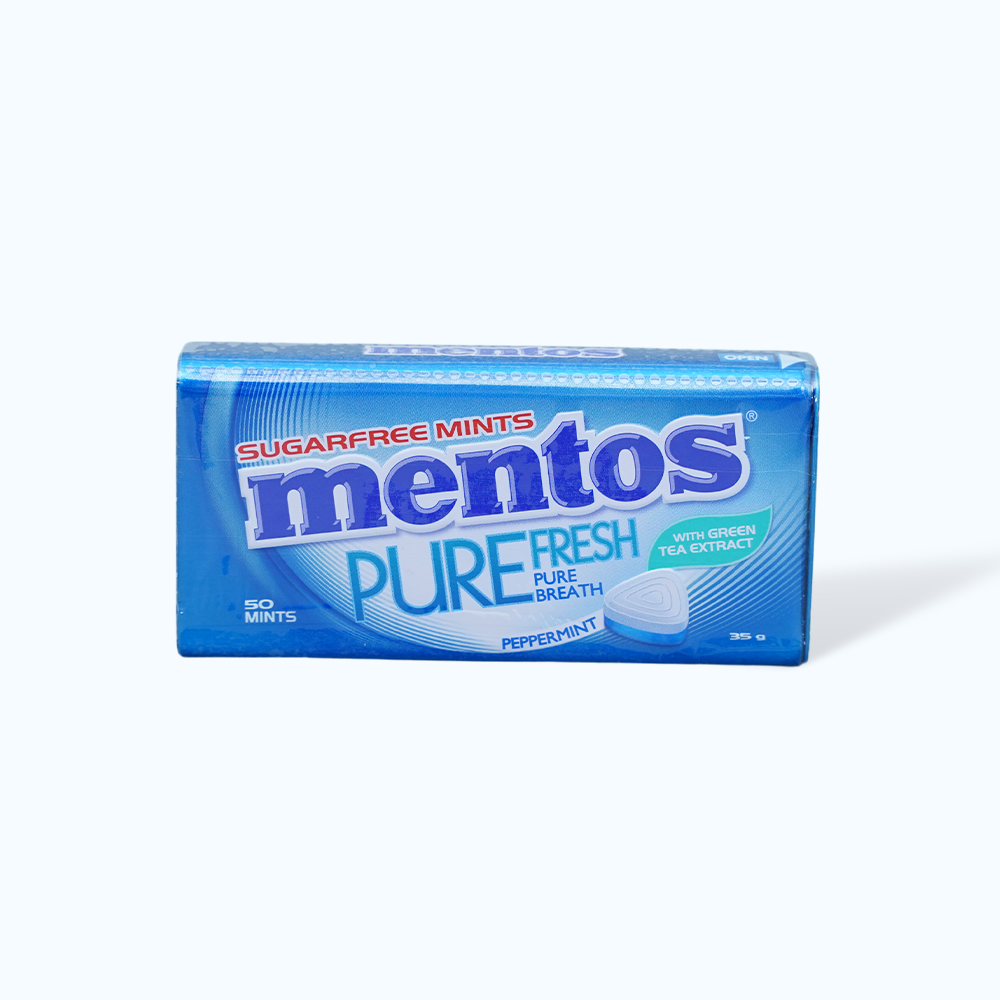 Kẹo ngậm MENTOS không đường hương Peppermint (35g)