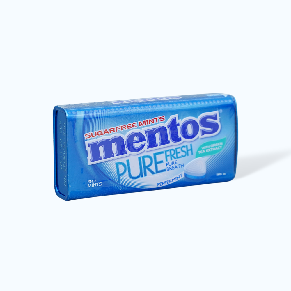 Kẹo ngậm MENTOS không đường hương Peppermint (35g)