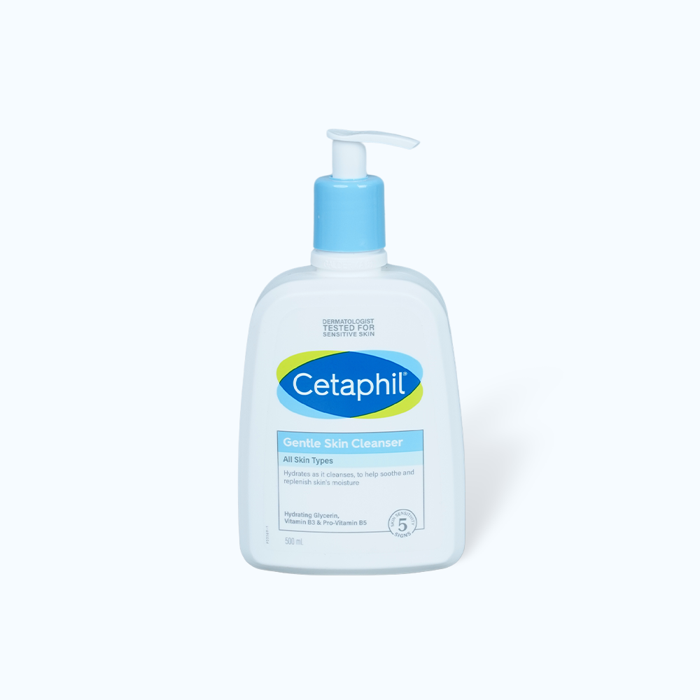 Sữa rửa mặt CETAPHIL Gentle Skin Cleanser giúp làm sạch và làm dịu da  (Chai 500ml)